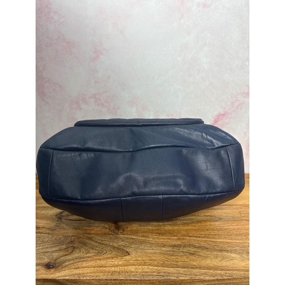Coach Kristin Leather Satchel Midnight Blue - Picture 5 of 5